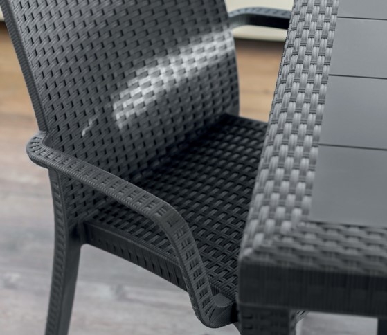 Plastový stůl HOUSTON antracit