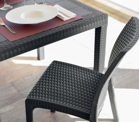 Plastový stůl HOUSTON antracit