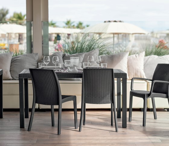 Plastový stůl HOUSTON antracit