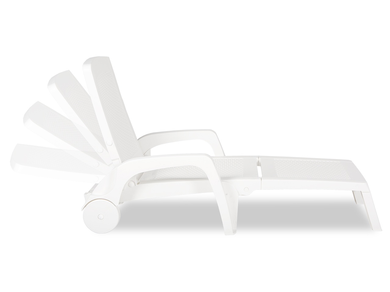 Plastové lehátko MIAMI bílá - AKCE!