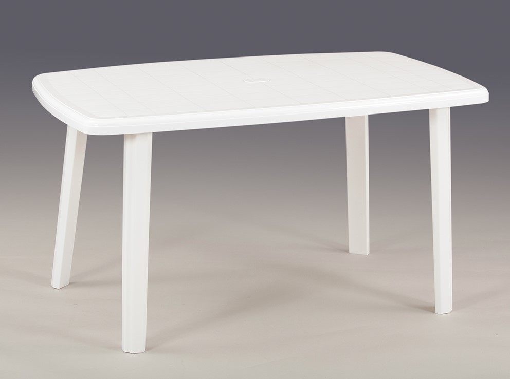 Plastový stůl CAYMAN bílá