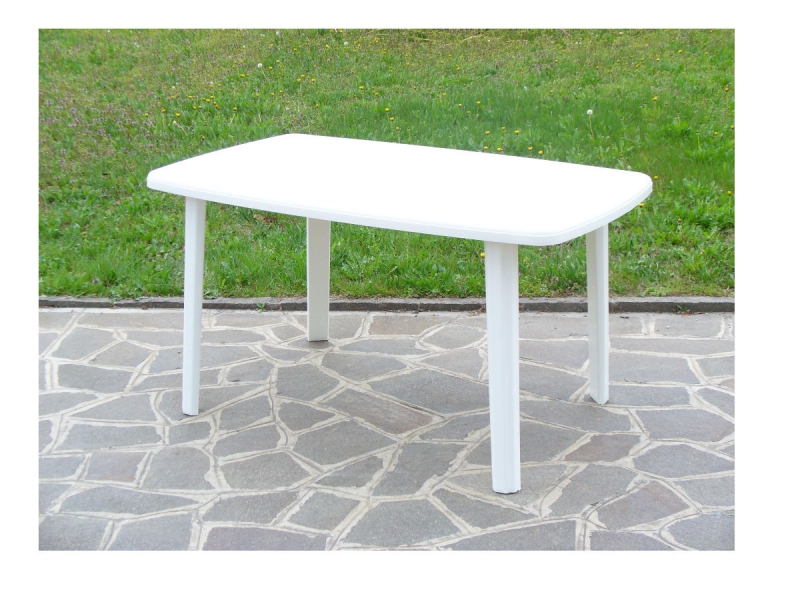 Plastový stůl CAYMAN bílá