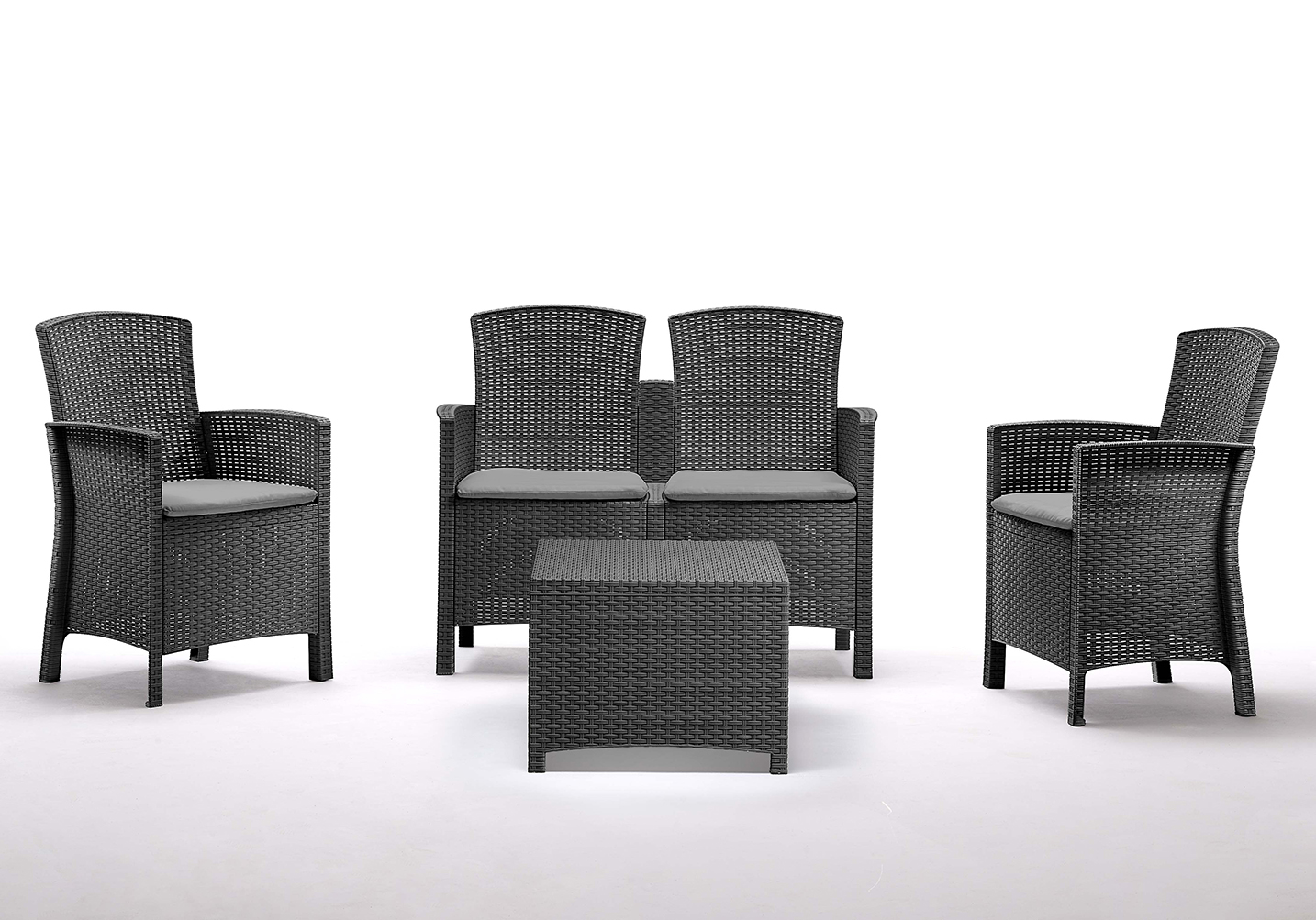 Plastový zahradní nábytek SET LIDO 2 Storage graphite NOVINKA!!!