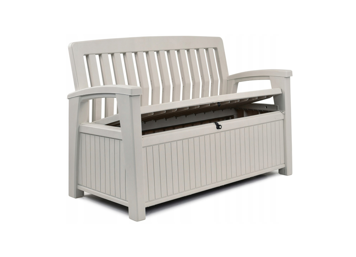 Zahradní lavice PATIO 227L bílá/krémová