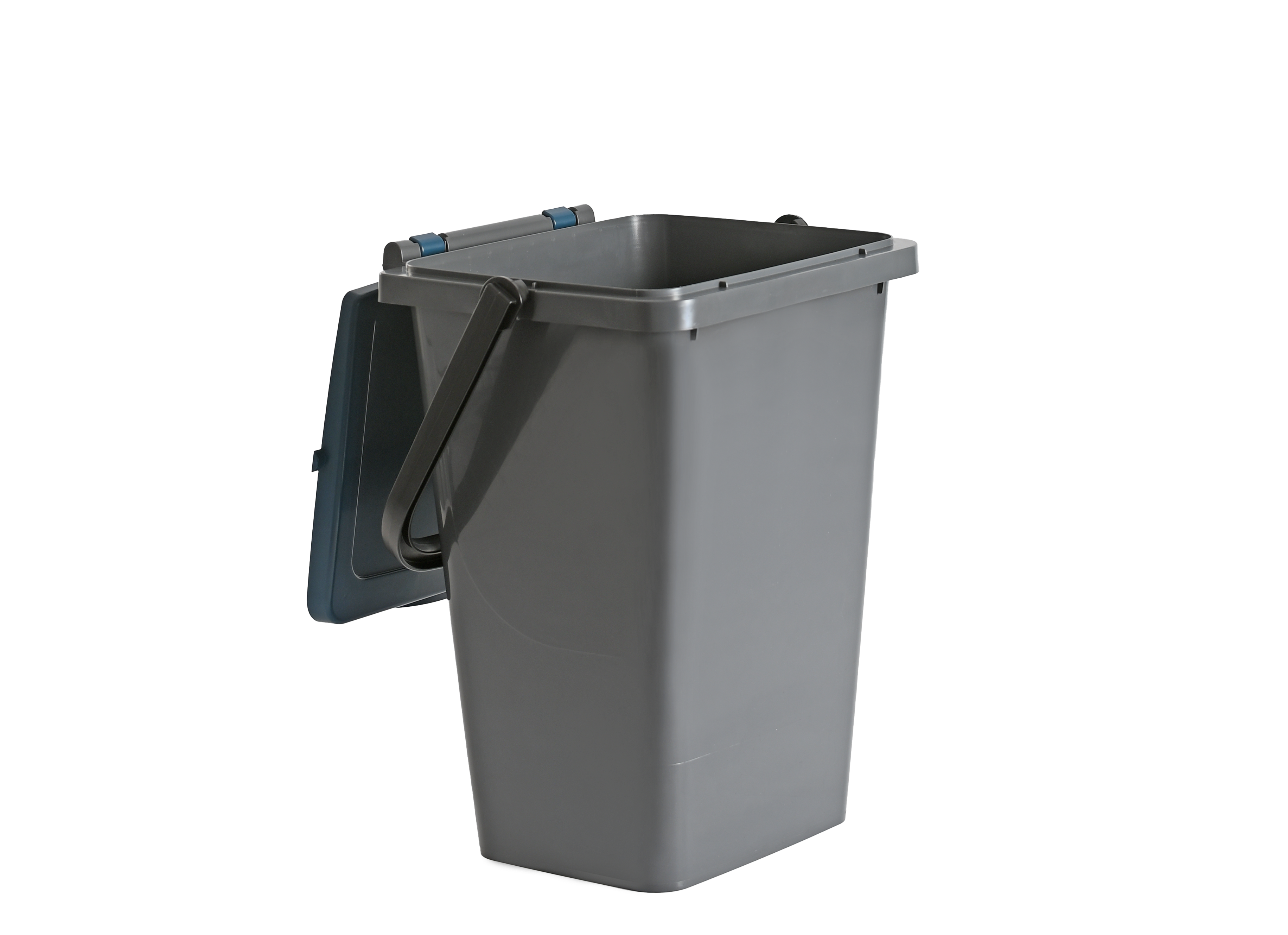 Třídící koš ECOLINE 35l šedá + modré víko