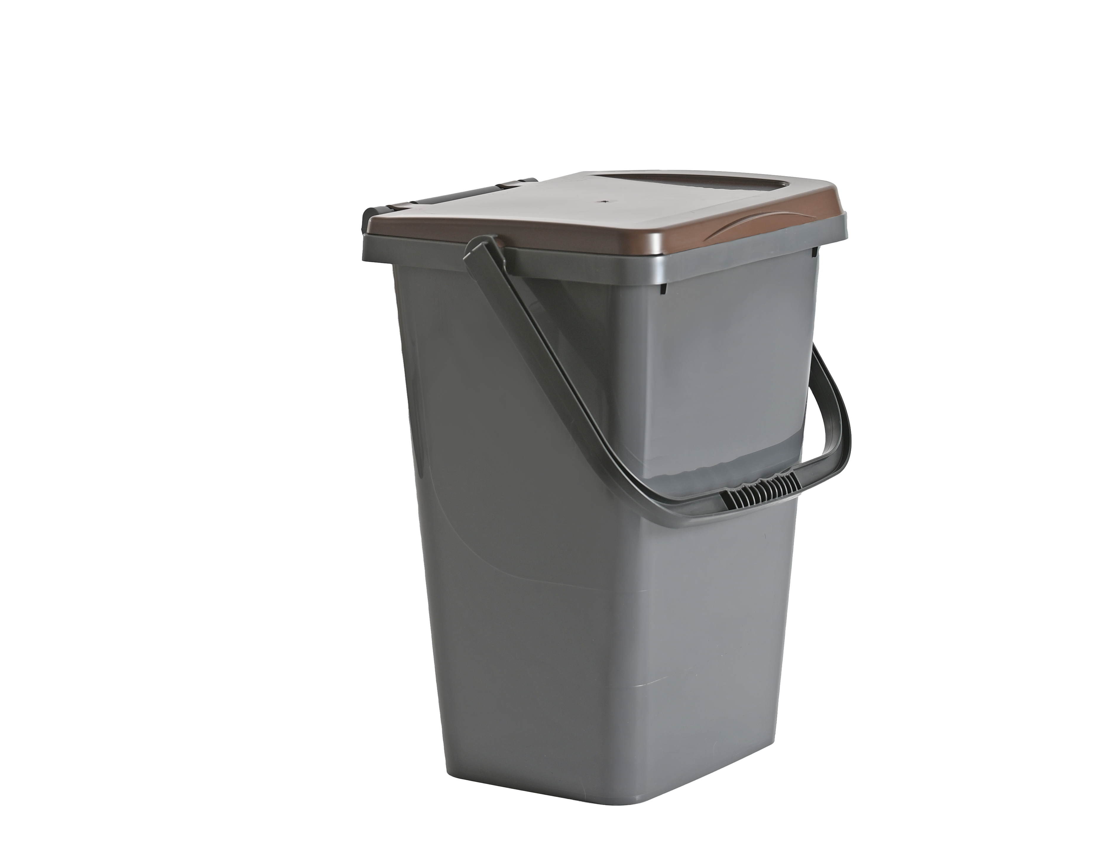 Třídící koš ECOLINE 35l šedá + modré víko