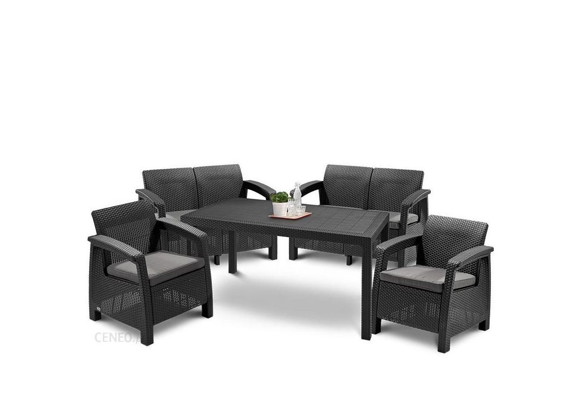 Plastový zahradní nábytek Corfu Fiesta antracit - POSLEDNÍ 3 KUSY!