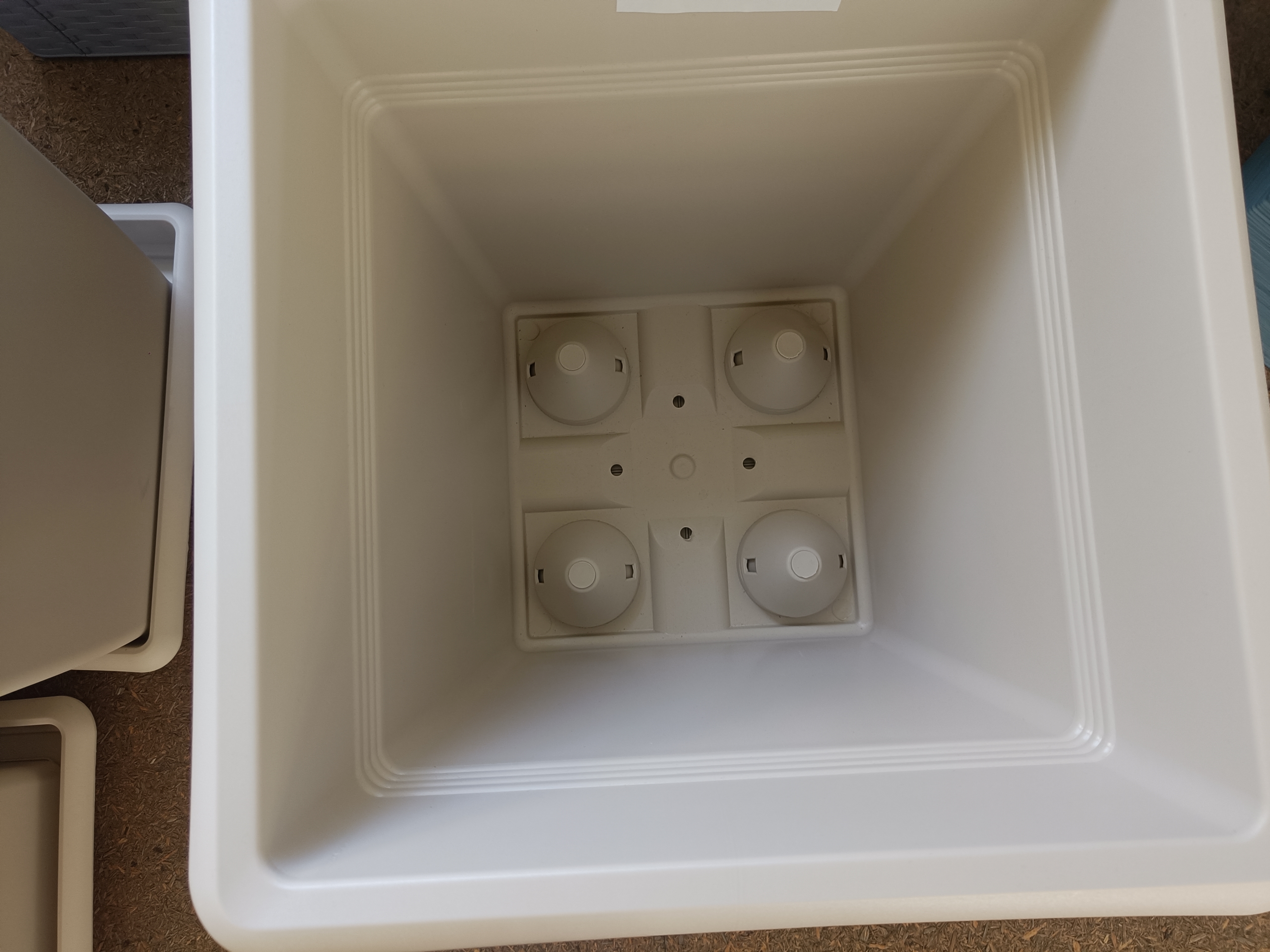 Květináč MEDITERRANEO 45 cm s podmiskou - hnědá