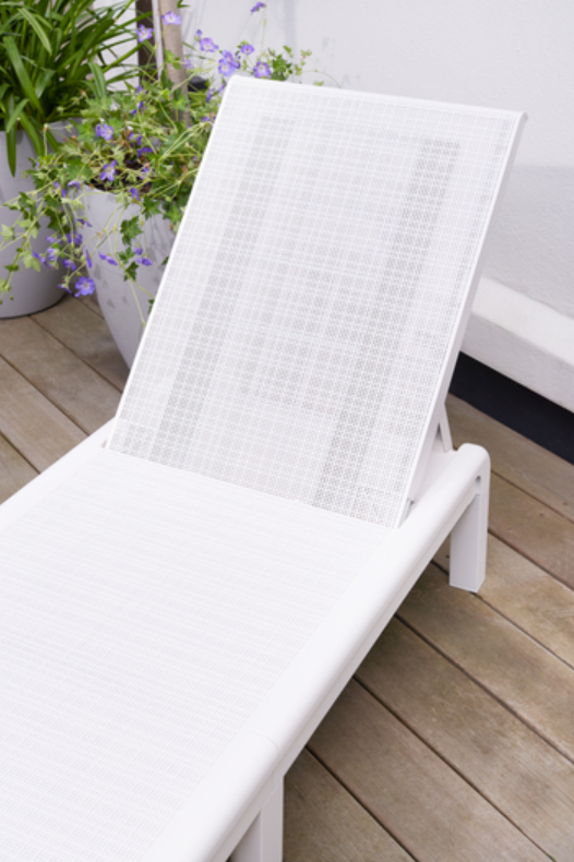 Plastové lehátko MALLORCA bílá - ZAVÁDĚCÍ CENA