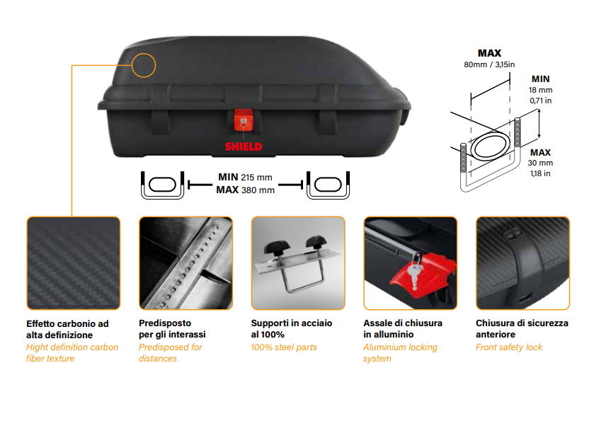 Střešní box na auto 270L Linea SHIELD - NOVINKA NA ČESKÉM TRHU!