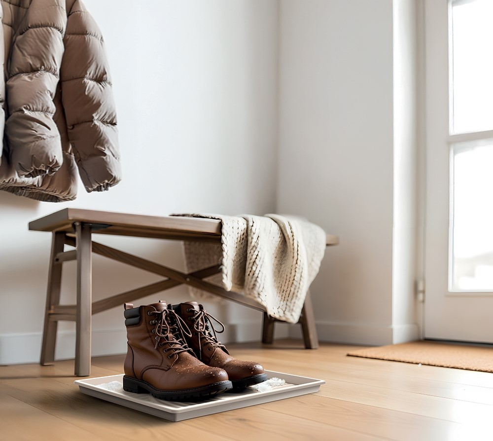 Odkapávač na obuv / odkládací podložka béžová 49,2cm