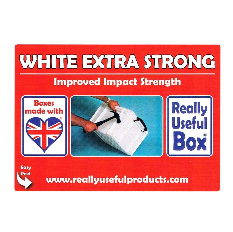 REALLY USEFUL box 35L XL bílá vhodné na uložení LP desek