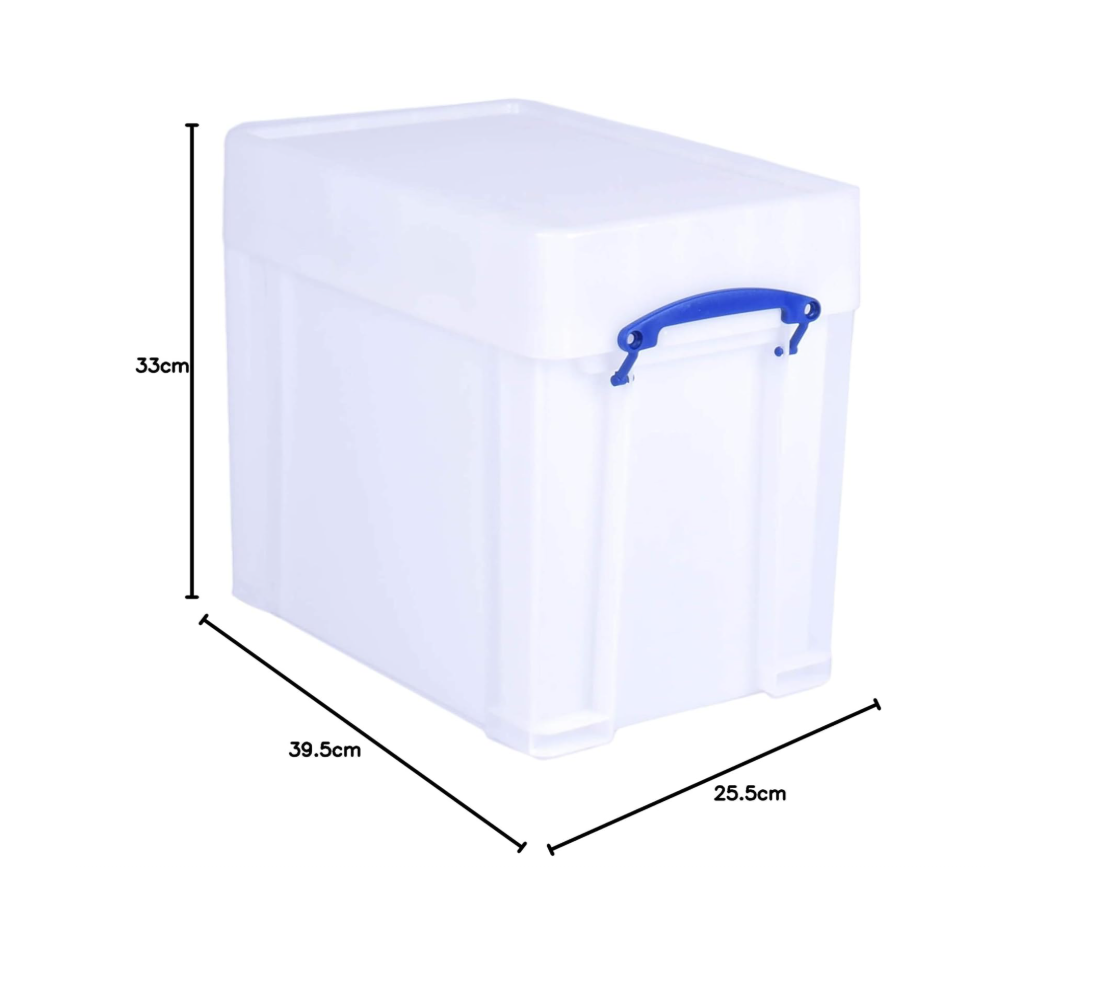 REALLY USEFUL box 19L XL bílá - vhodné na uložení LP desek
