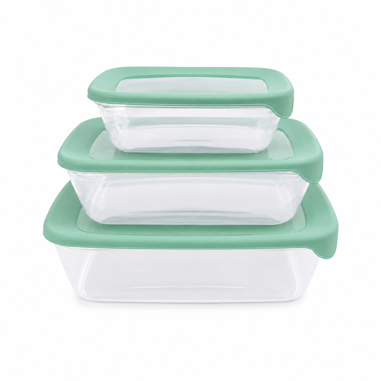 Set 3 kusů plastových boxů s víkem CURVER Fresh&Go 0,5l, 1l, 2l