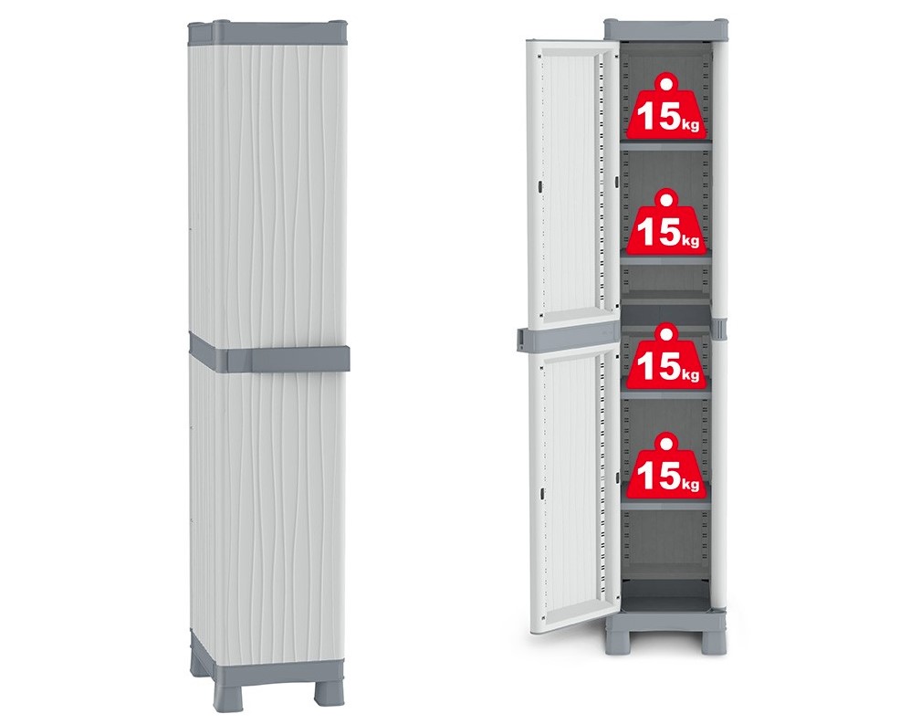 Plastová skříň Wave Base 2350R šedá