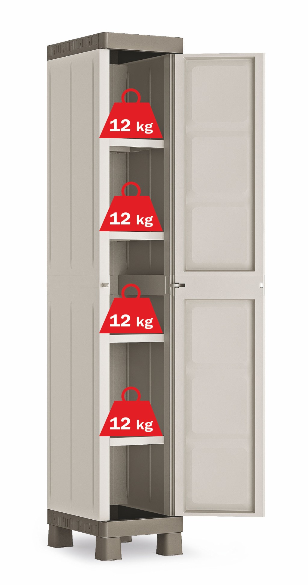 Plastová skříň EXCELLENCE 1 Door béžová