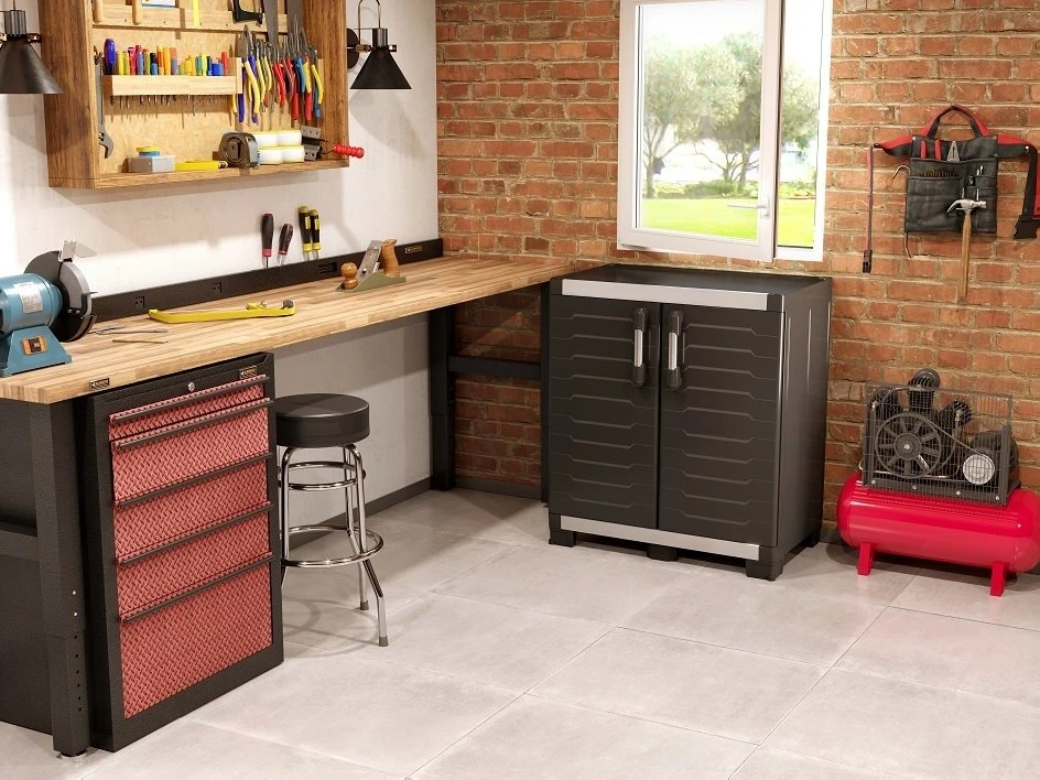 Plastová skříň GARAGE XL nízká