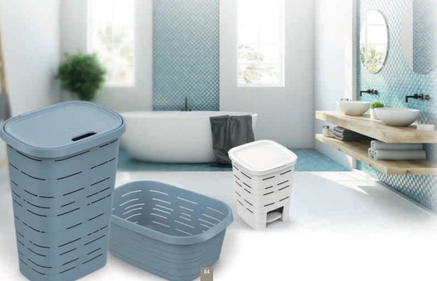 Koš SIGNATURE na čisté prádlo 50 L béžová