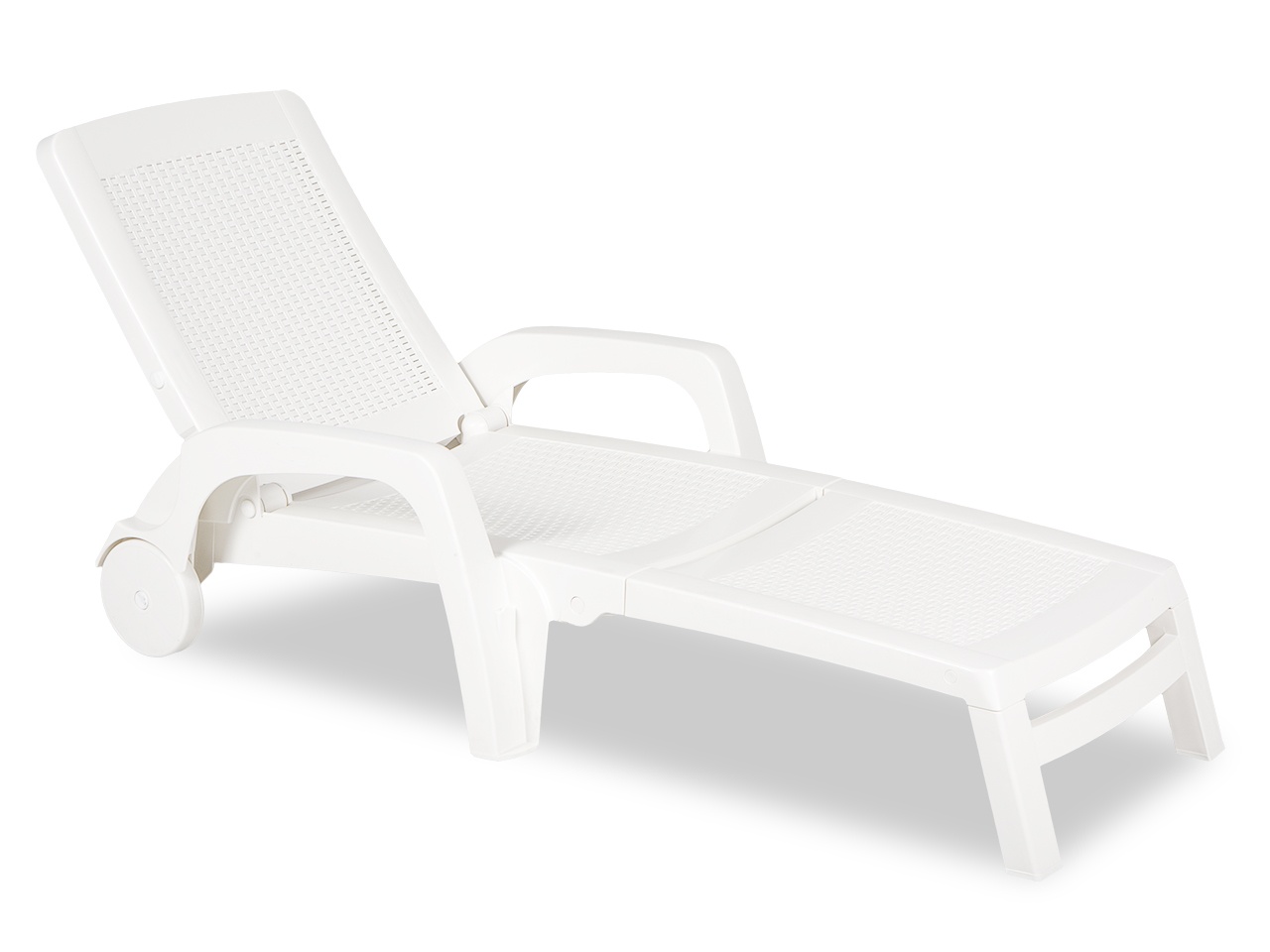 Plastové lehátko MIAMI bílá - AKCE!