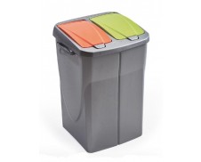Odpadkový koš DUOBIN 46 L oranžová a zelená