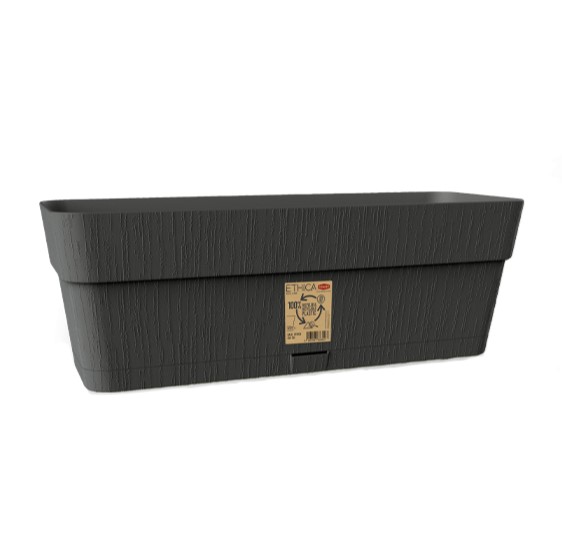 Samozavlažovací plastový truhlík na květiny ETHICA 50 BLACK FRIDAY