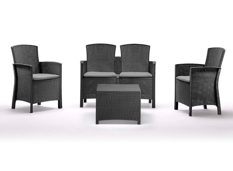 Plastový zahradní nábytek SET LIDO 2 Storage graphite NOVINKA!!!