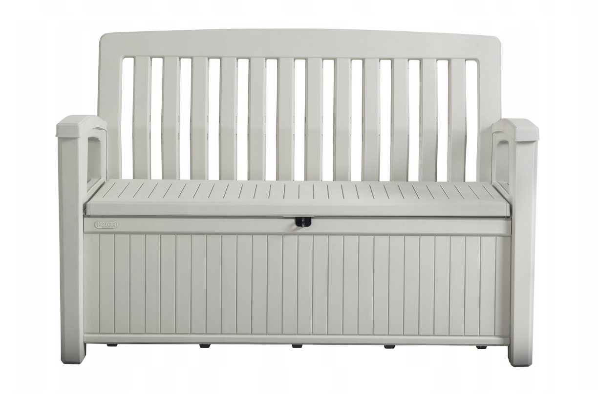 Zahradní lavice PATIO 227L bílá/krémová