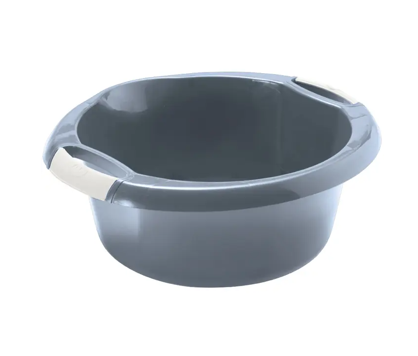 Škopek (lavor) kulatý s úchyty - 10l MIX barev - Nelly soft touch