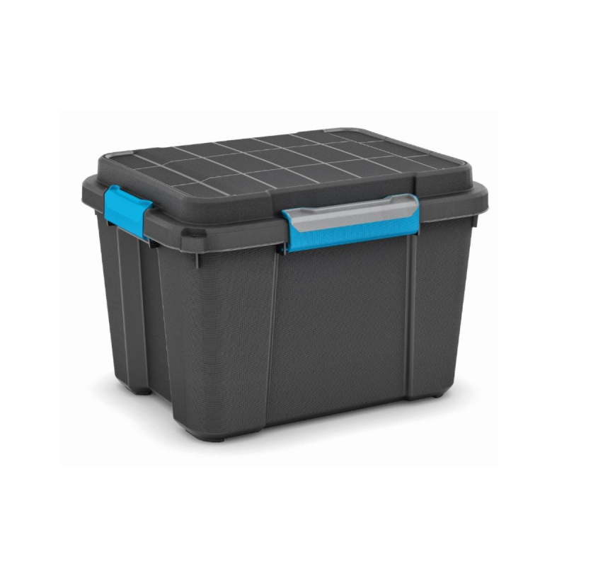 Plastový box na urny - Scuba s víkem M černá