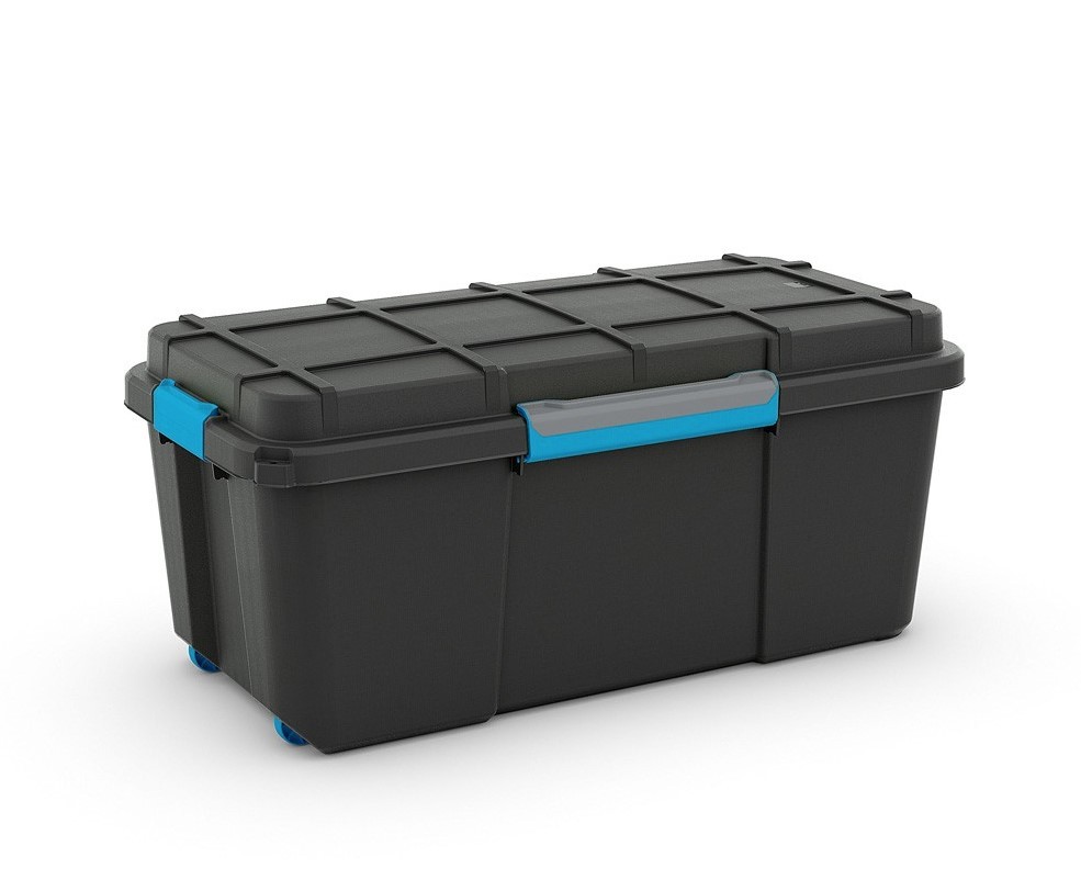 Plastový box na urny - Scuba s víkem L černá