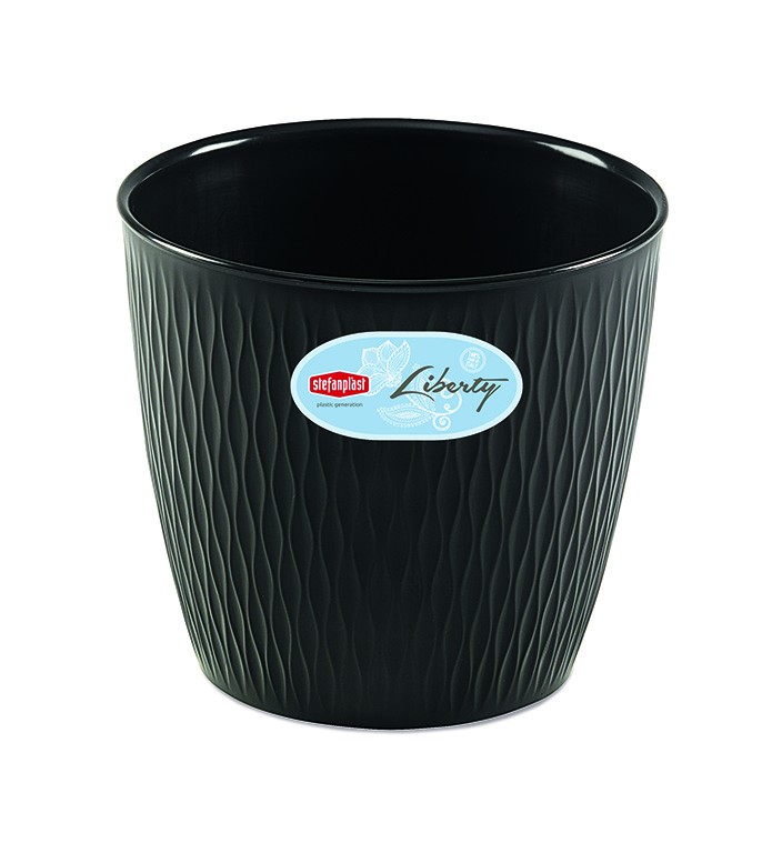 Obal na květináč LIBERTY 25 grafit - BLACK FRIDAY