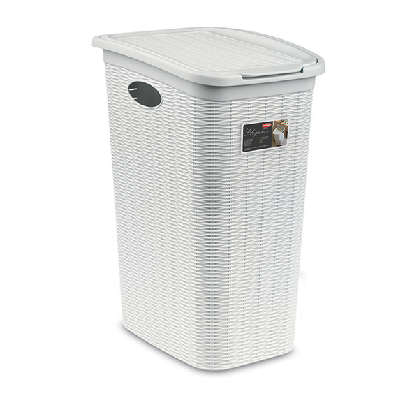Koš na špinavé prádlo ELEGANCE bílá 36l