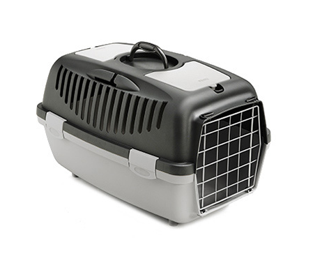 Přepravka Gulliver 2 s kovovými dvířky světle/tmavě šedá