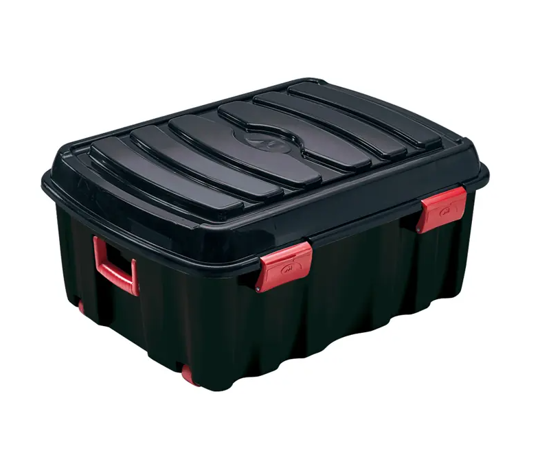 Box Flat Voyager s víkem 90 L černý