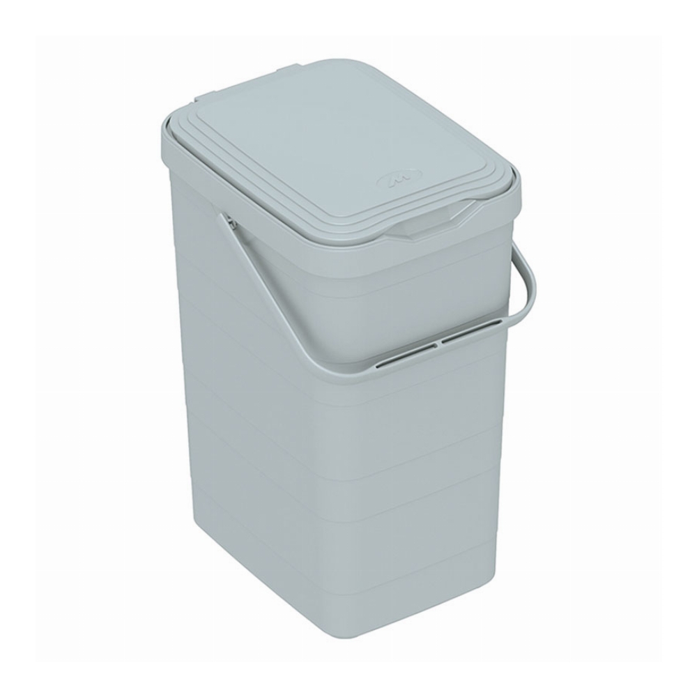 Odpadkový koš WALBIN ZÁVĚSNÝ 14 L světle šedá